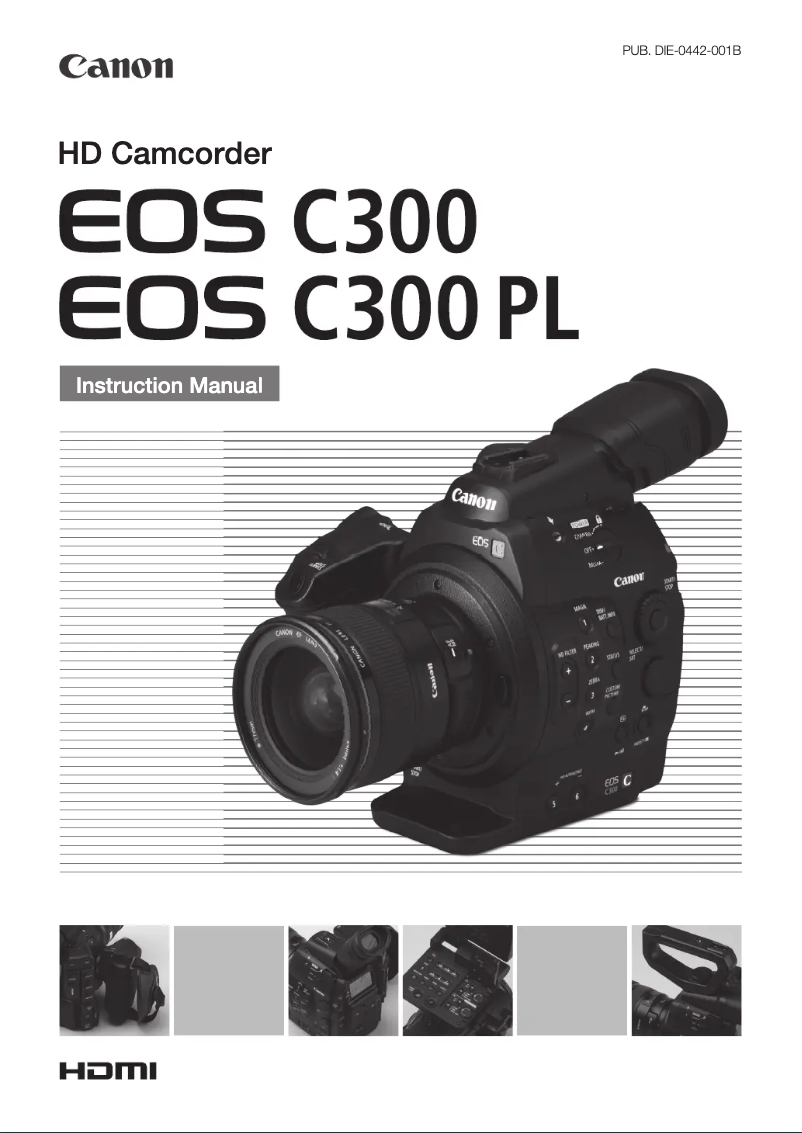 Page n°1 - Manuel utilisateur Canon EOS C300