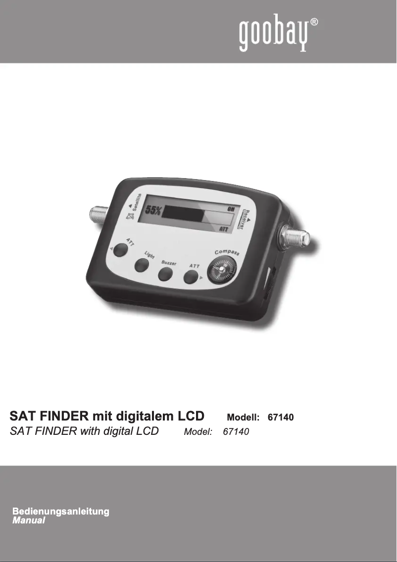 Page 1 de la notice Manuel utilisateur Goobay 67140