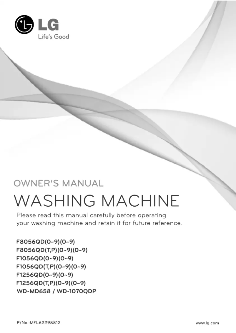 Page n°1 - Manuel utilisateur LG F1256QD1