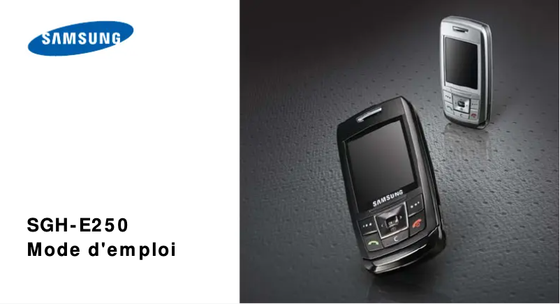 Page n°1 - Manuel utilisateur Samsung SGH-E250I