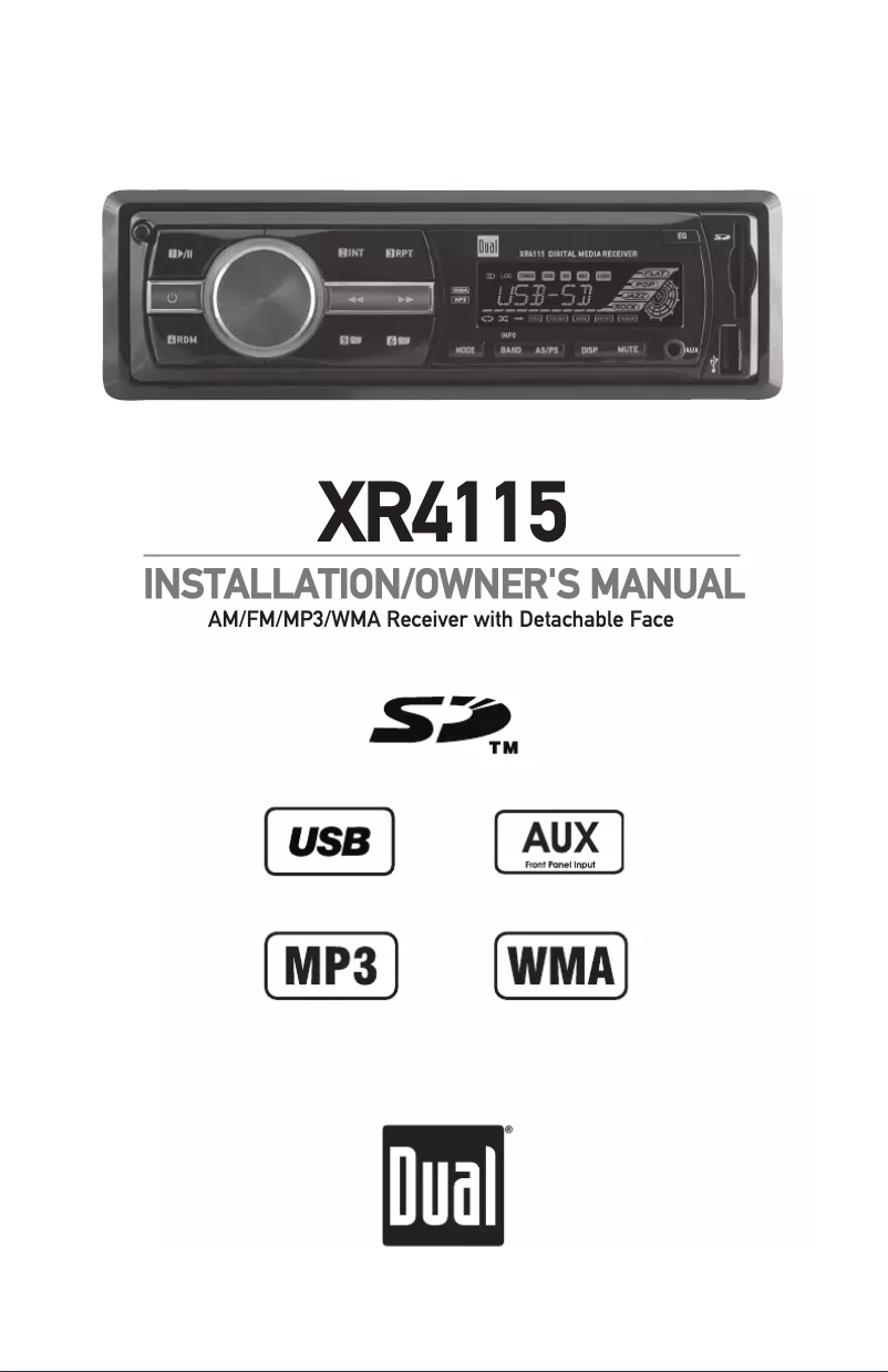 Página 1 del manual Manual de usuario Dual XR4115