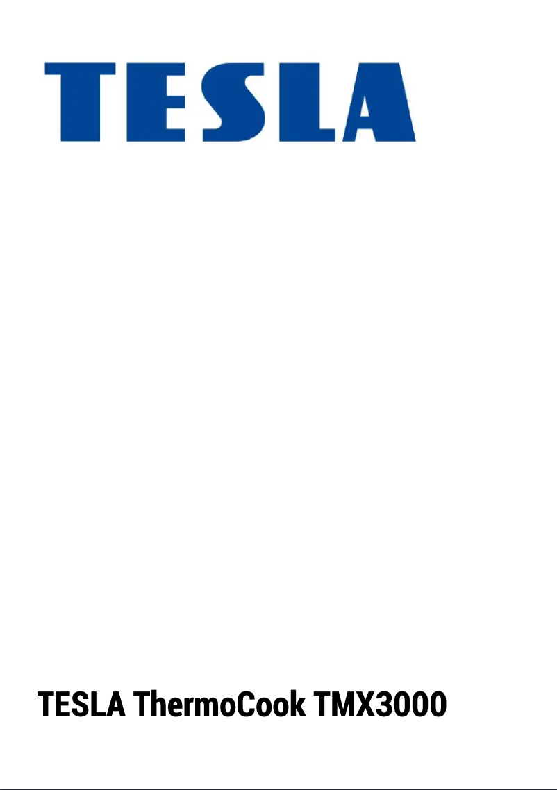 Image de la première page du manuel de l'appareil TMX3000