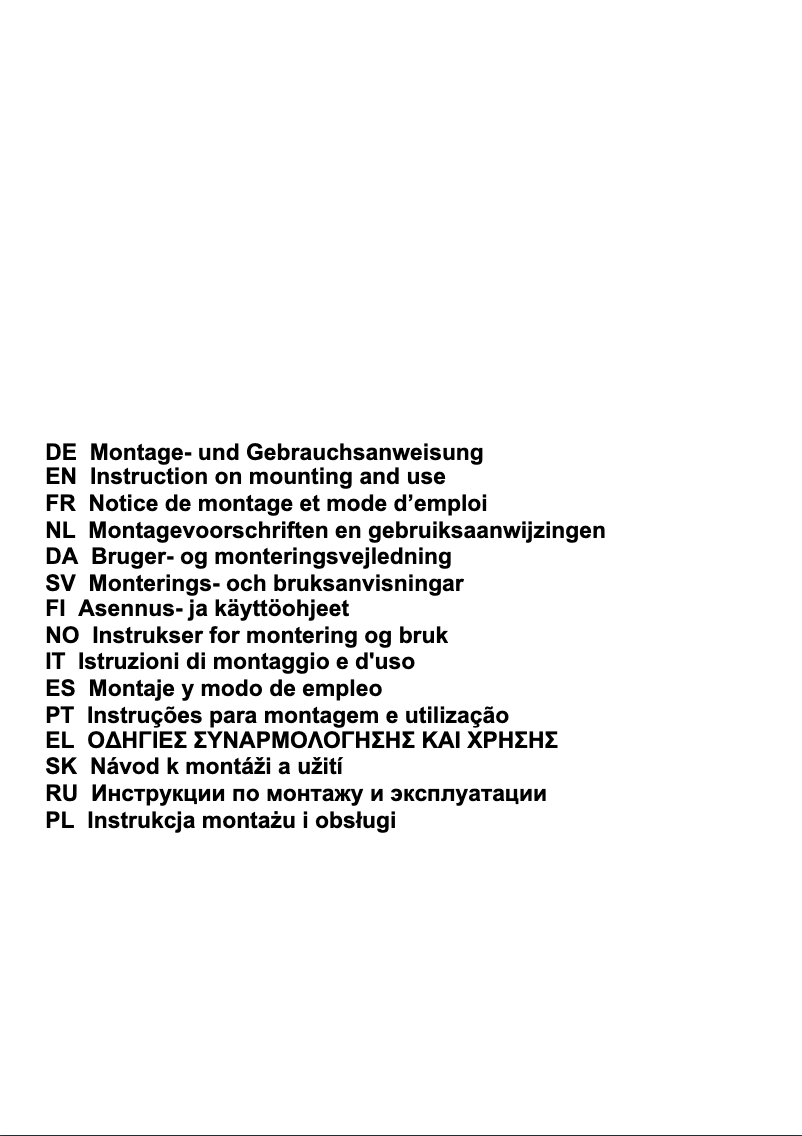Page 1 de la notice Manuel utilisateur Elica Integrata 5414601D