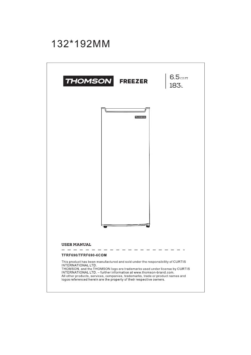Page n°1 - Manuel utilisateur Thomson TFRF690-6COM
