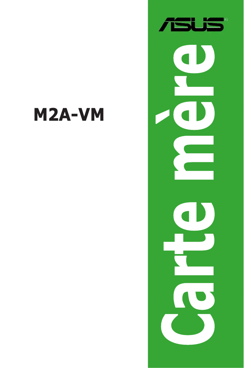Page 1 de la notice Manuel utilisateur Asus M2A-VM