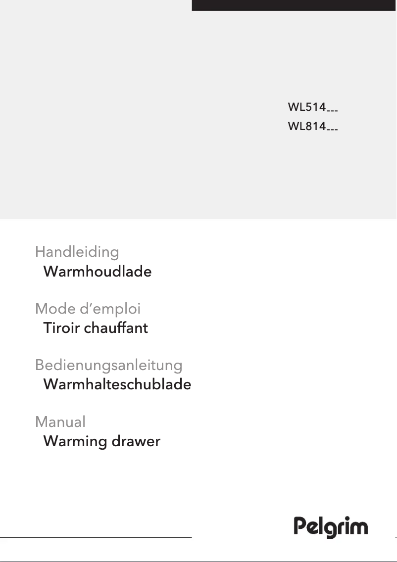 Page 1 de la notice Manuel utilisateur Pelgrim WL514ZWA