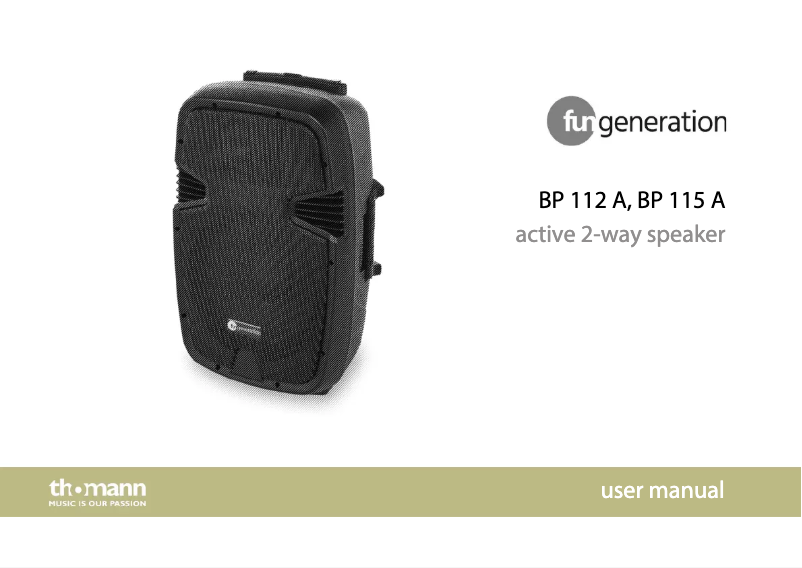 Image de la première page du manuel de l'appareil BP 112 A