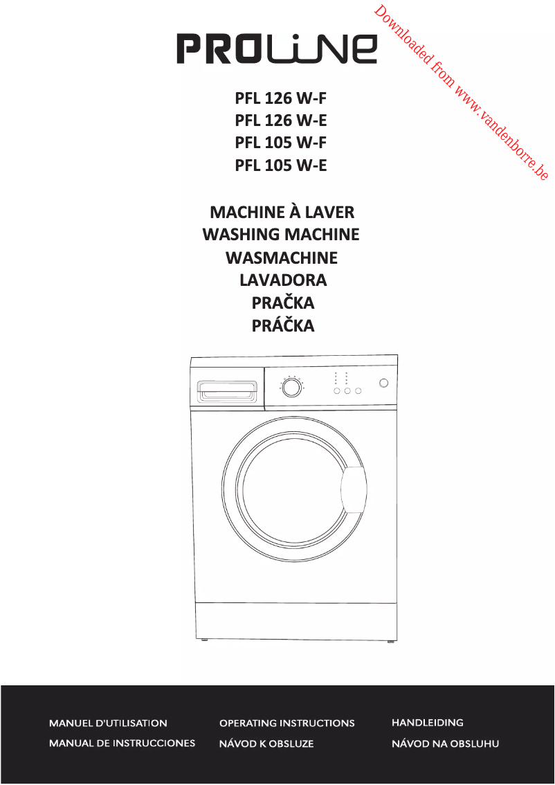 Image de la première page du manuel de l'appareil PFL 126 W-E
