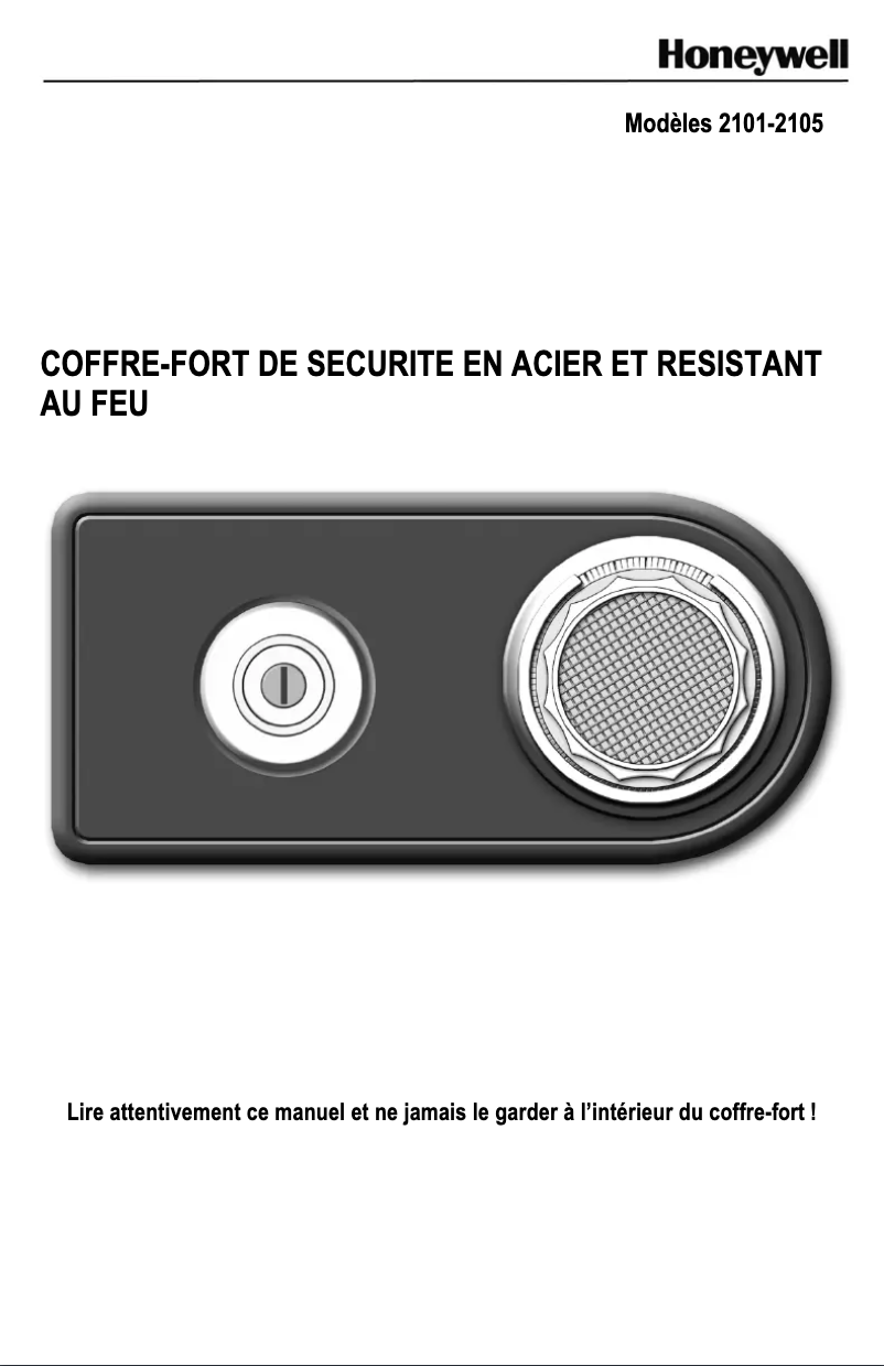 Page n°1 - Manuel utilisateur Honeywell 2103