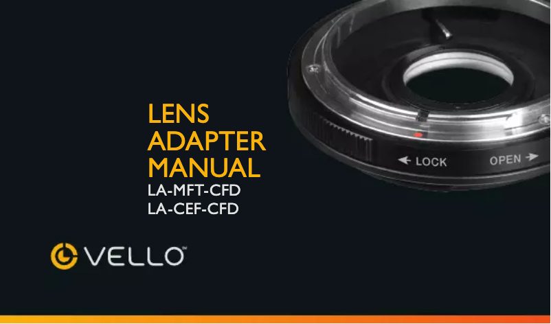 Page 1 de la notice Manuel utilisateur Vello LA-MFT-CFD