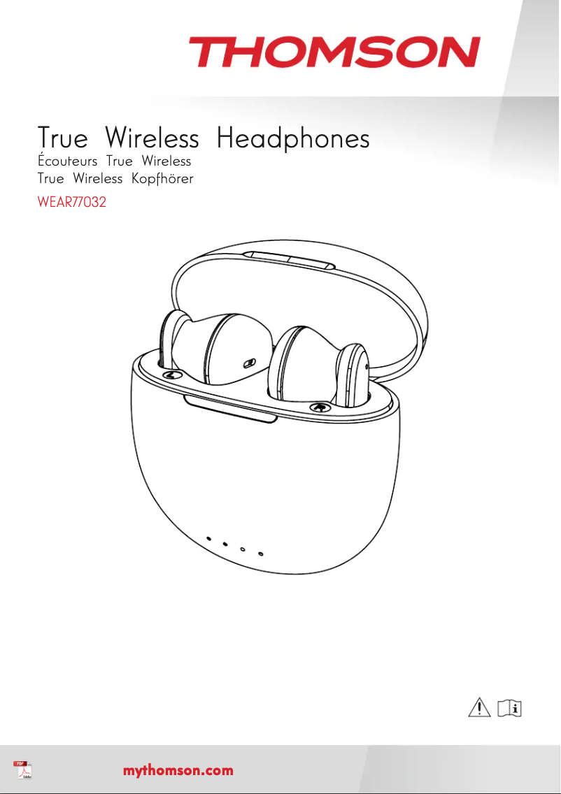 Page 1 de la notice Manuel utilisateur Thomson WEAR77032