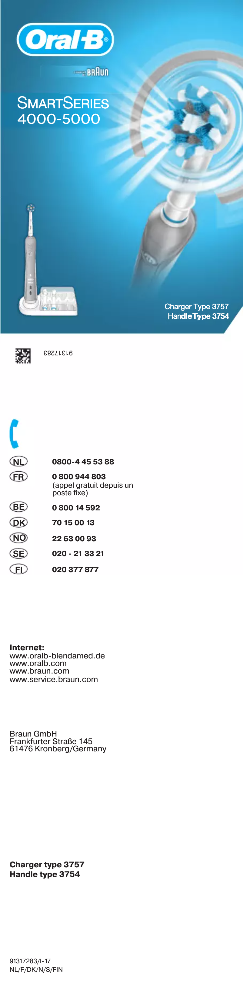 Page 1 de la notice Manuel utilisateur Oral-B Smart 6 6000N