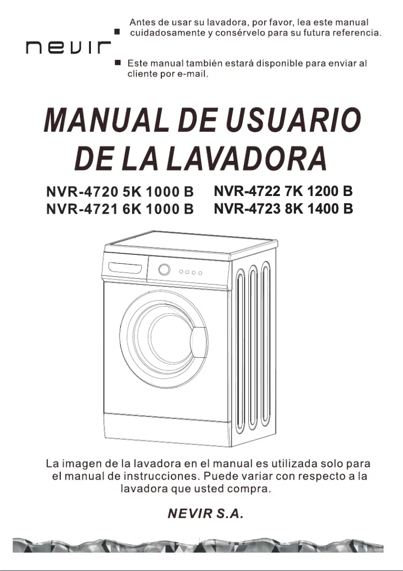 Page 1 de la notice Manuel utilisateur Nevir NVR-4722-7K 1200B