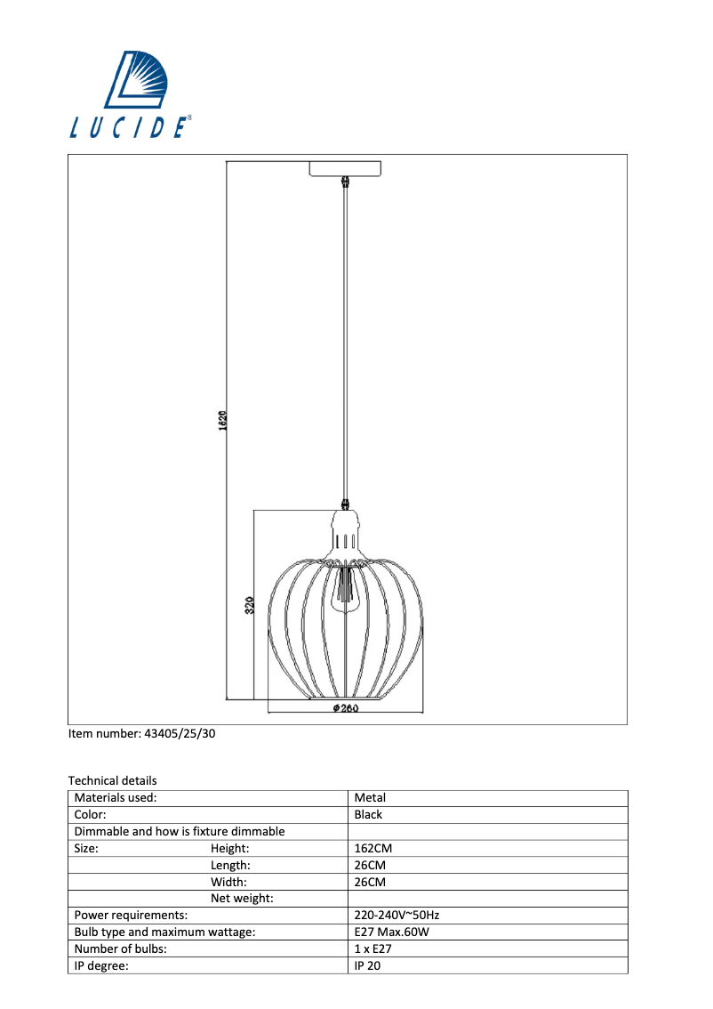 Image de la première page du manuel de l'appareil Mesh 43405/25/30