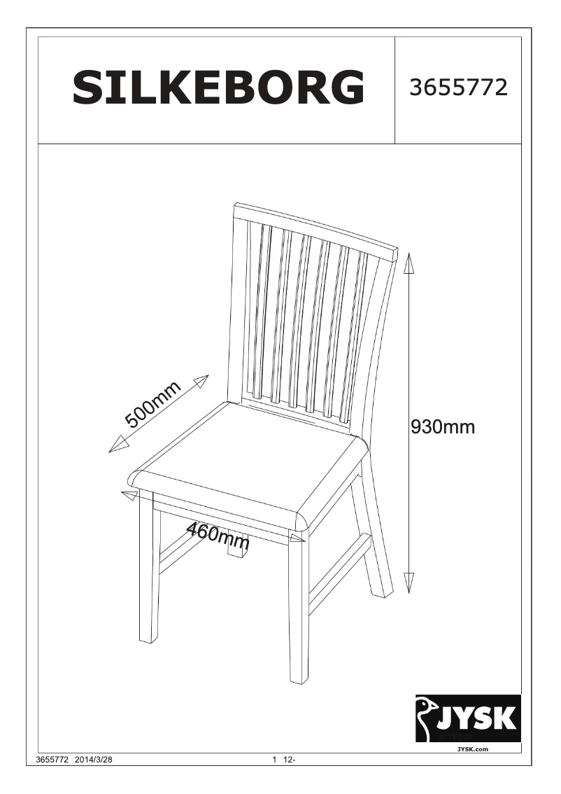 Page n°1 - Manuel utilisateur JYSK Silkeborg