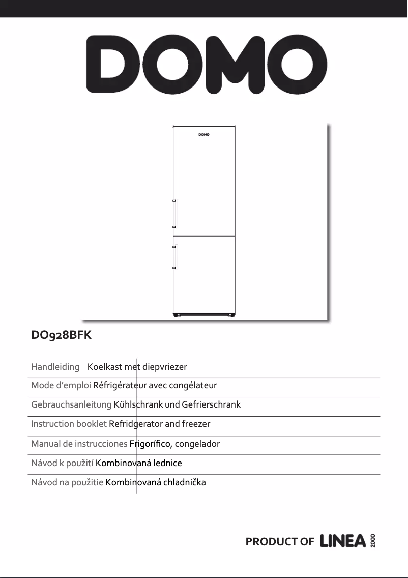 Image de la première page du manuel de l'appareil DO928BFK