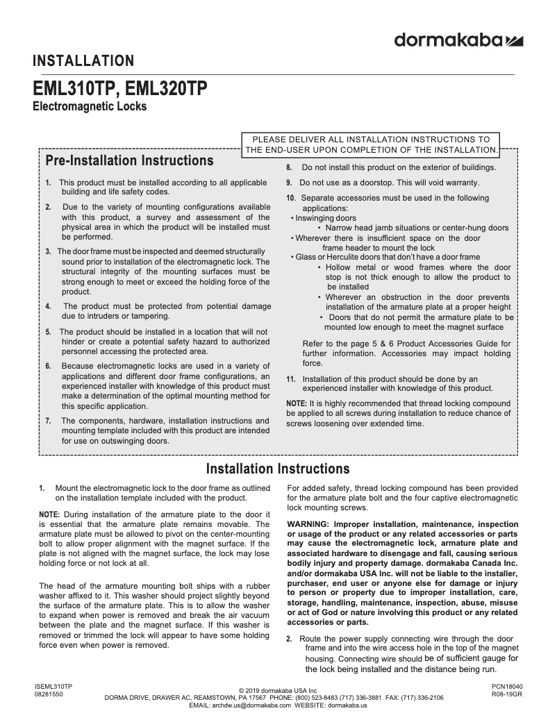 Image de la première page du manuel de l'appareil EMLTP