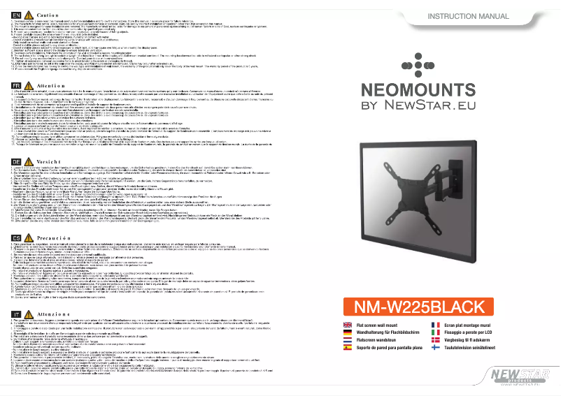 Image de la première page du manuel de l'appareil NM-W225