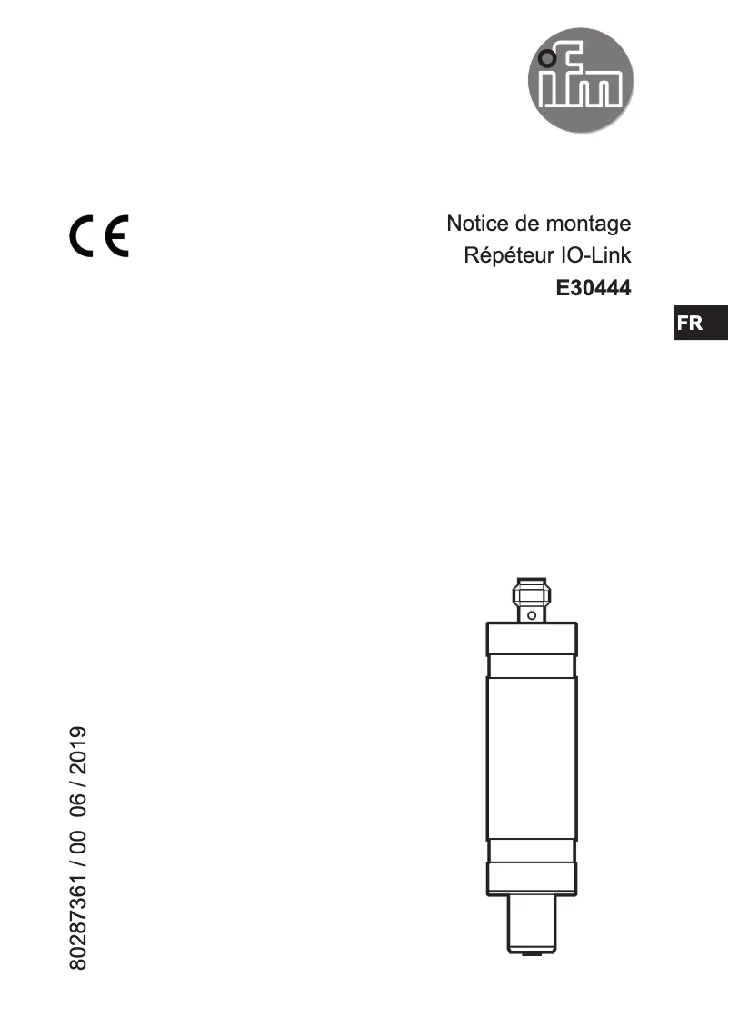 Image de la première page du manuel de l'appareil E30444