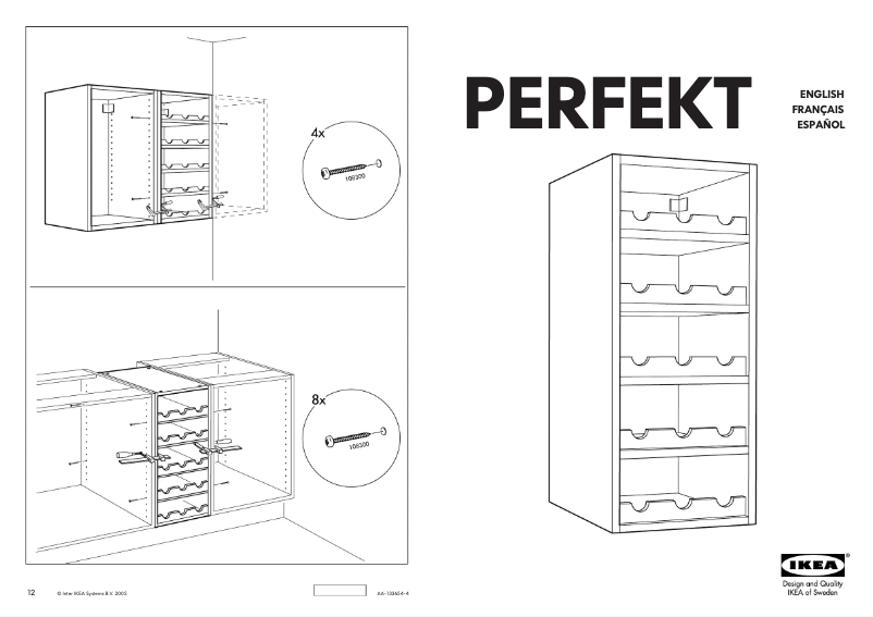 Image de la première page du manuel de l'appareil PERFEKT LILJE