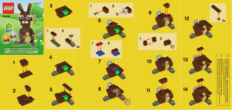Page n°1 - Manuel utilisateur Lego Easter Bunny with Eggs