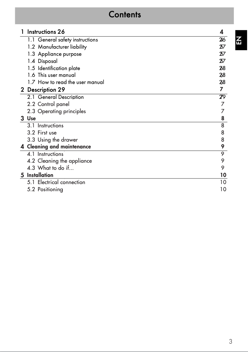 Page 1 de la notice Manuel utilisateur Smeg CPRU130S