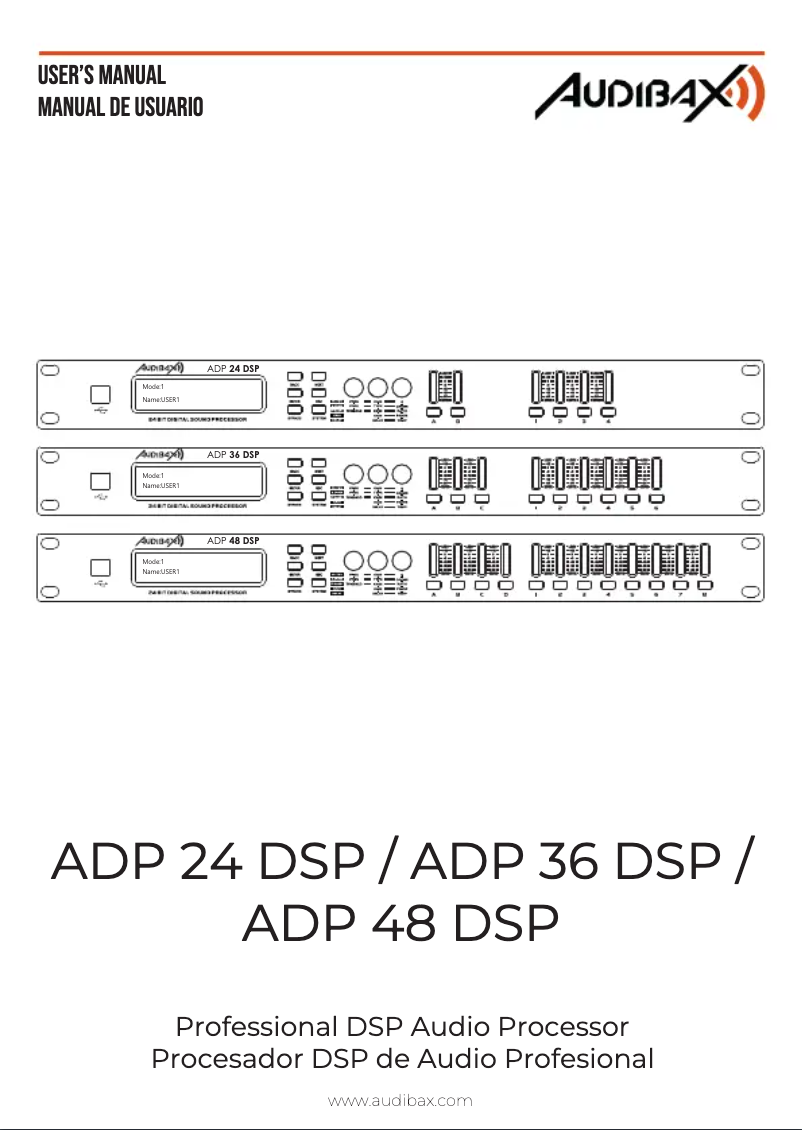 Page n°1 - Manuel utilisateur Audibax ADP 48 DSP