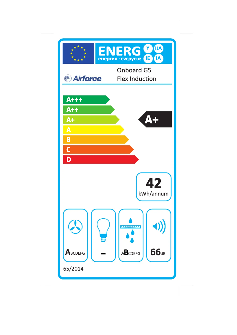 Page 1 de la notice Label énergétique Airforce Centrale On Board