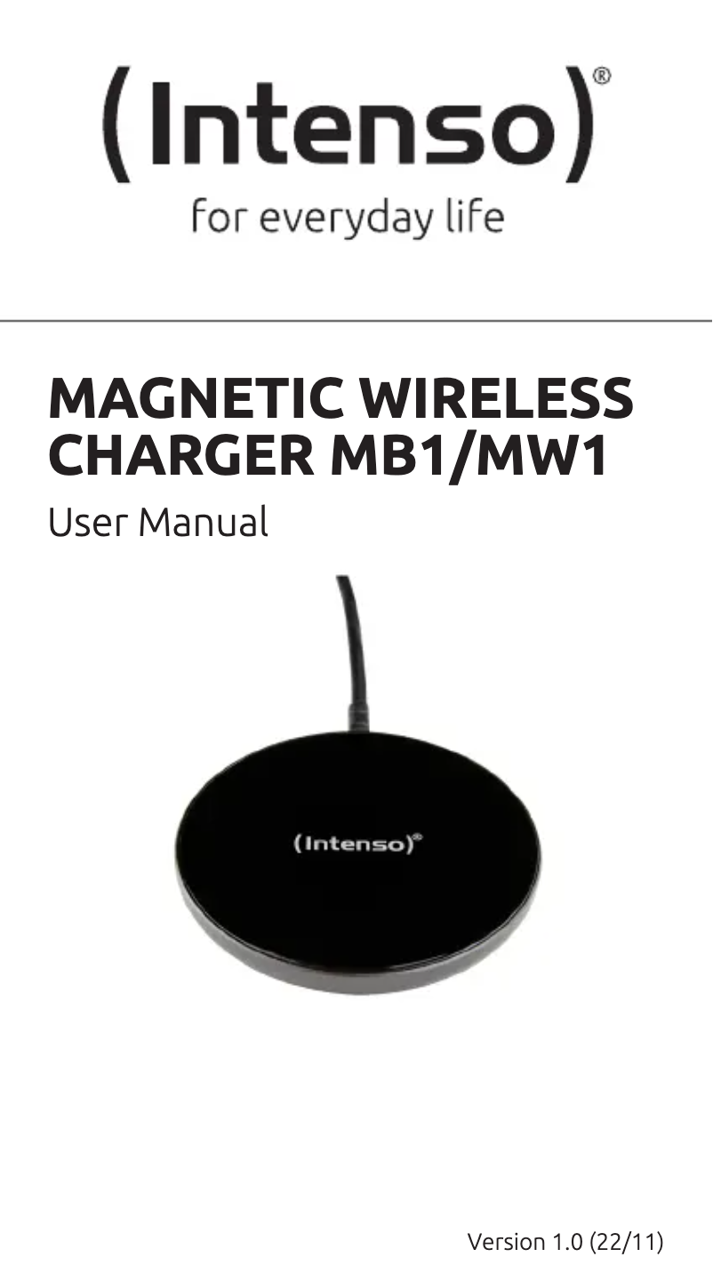 Page 1 de la notice Manuel utilisateur Intenso MB1