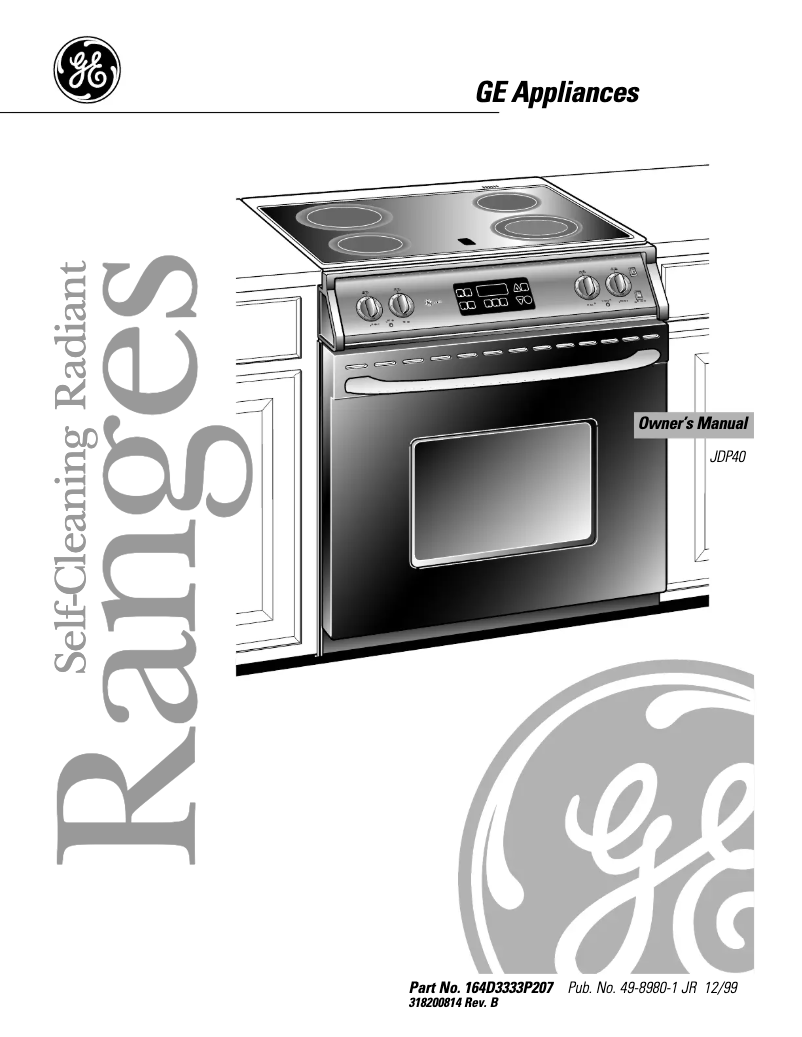 Page n°1 - Manuel d'utilisation et d'entretien GE Profile JDP40WBWW