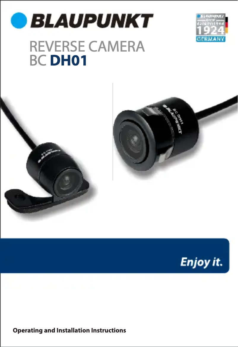 Page n°1 - Manuel utilisateur Blaupunkt BC DH05