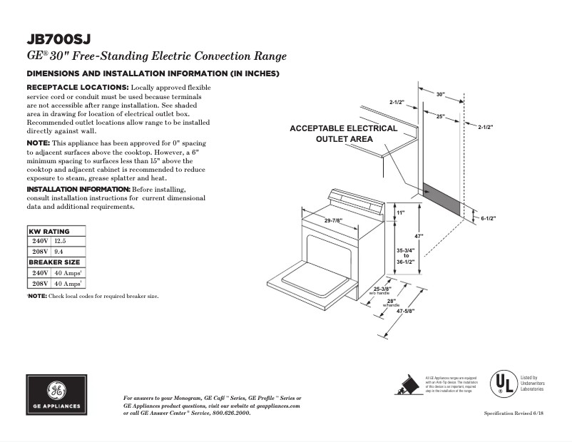Image de la première page du manuel de l'appareil JB700SJSS