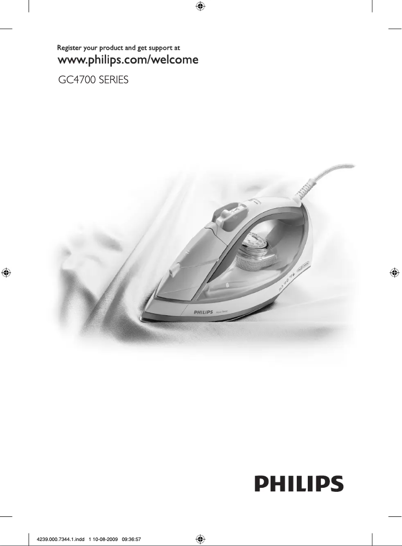 Page n°1 - Manuel utilisateur Philips Azur GC4705