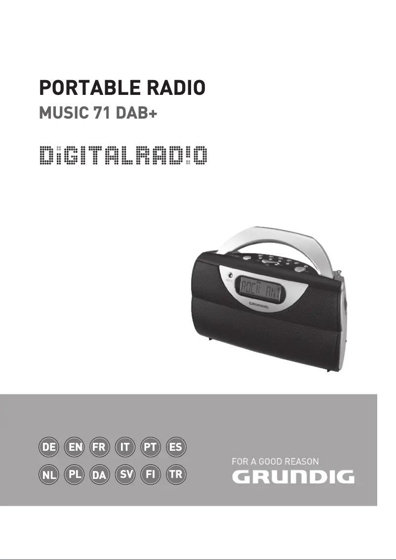 Page n°1 - Manuel utilisateur Grundig Music 71 DAB+