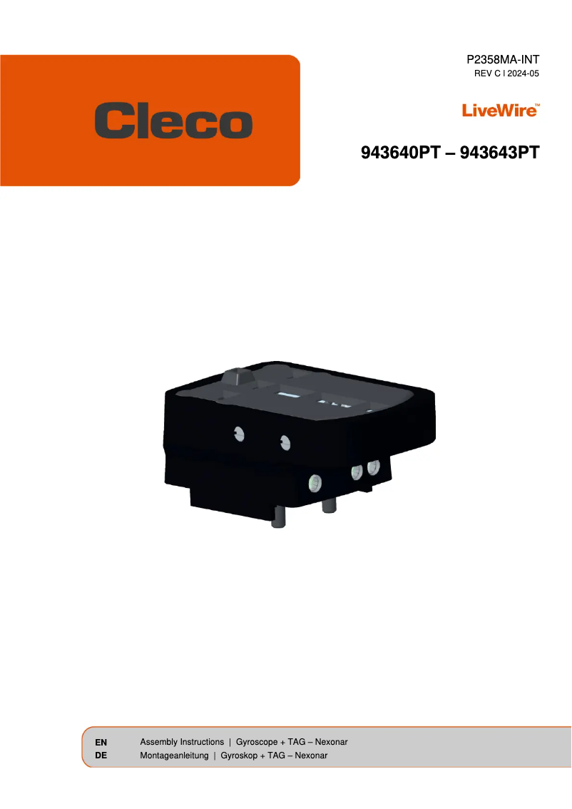 Page n°1 - Instructions / montage Cleco 17BPYPB07Q