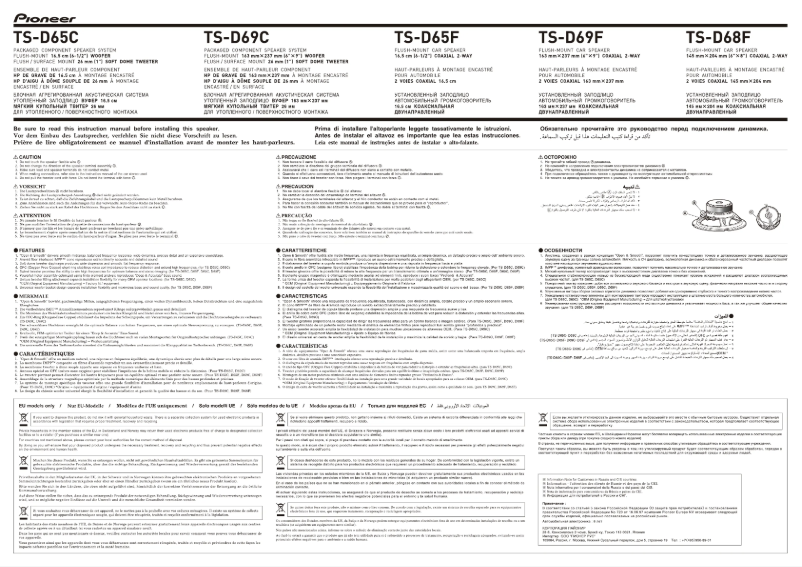 Image de la première page du manuel de l'appareil TS-D65C