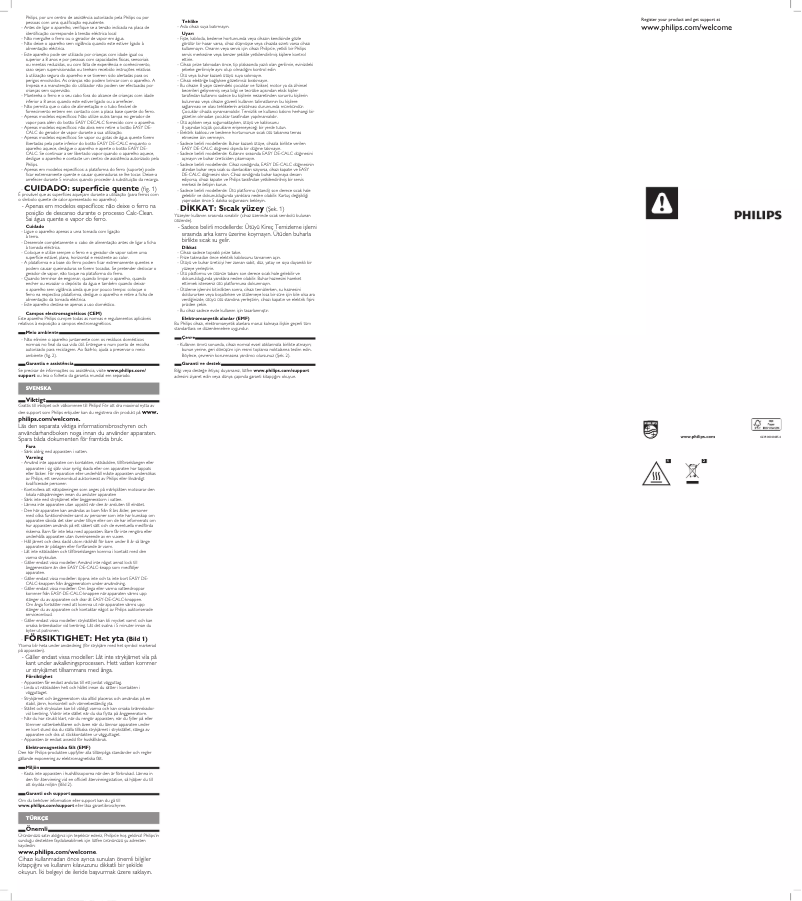 Image de la première page du manuel de l'appareil SpeedCare GC6635