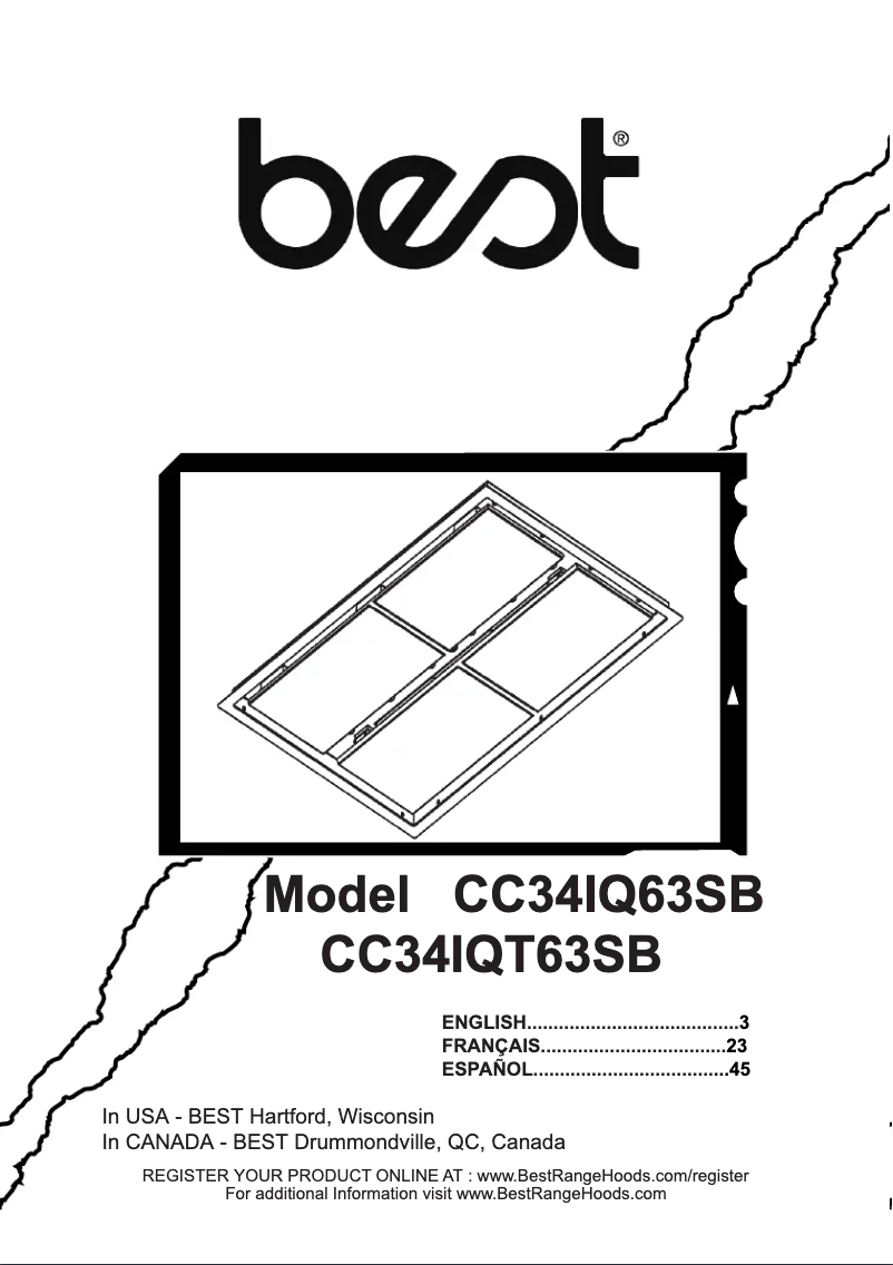 Image de la première page du manuel de l'appareil CC34IQT63SB