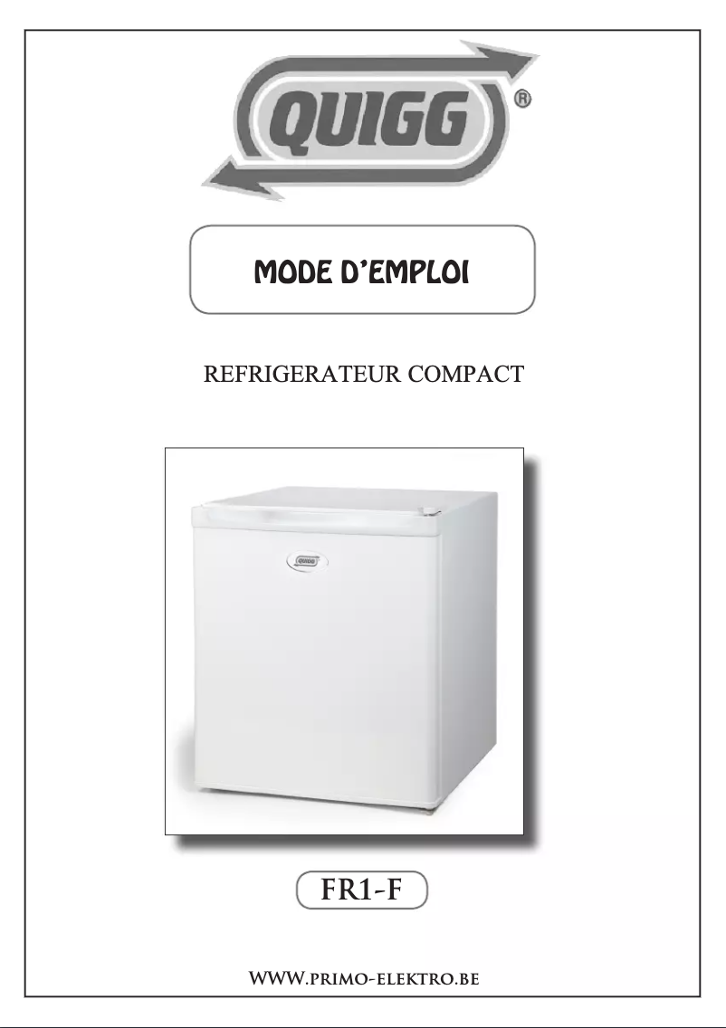 Image de la première page du manuel de l'appareil FR1