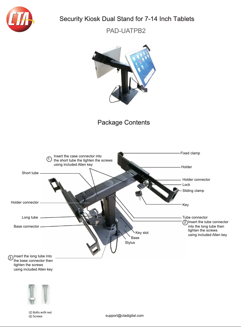 Image de la première page du manuel de l'appareil PAD-UATPB2