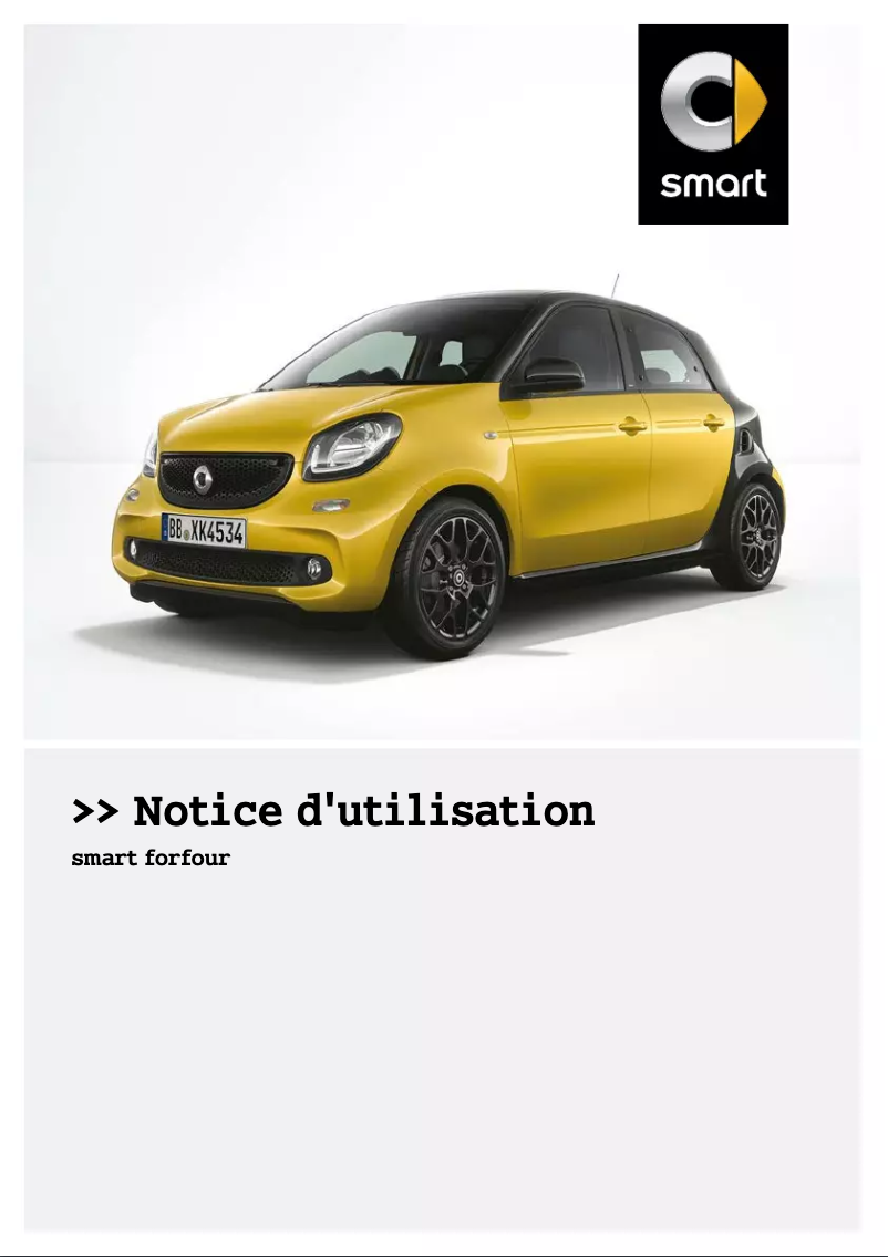 Image de la première page du manuel de l'appareil Forfour (2016)