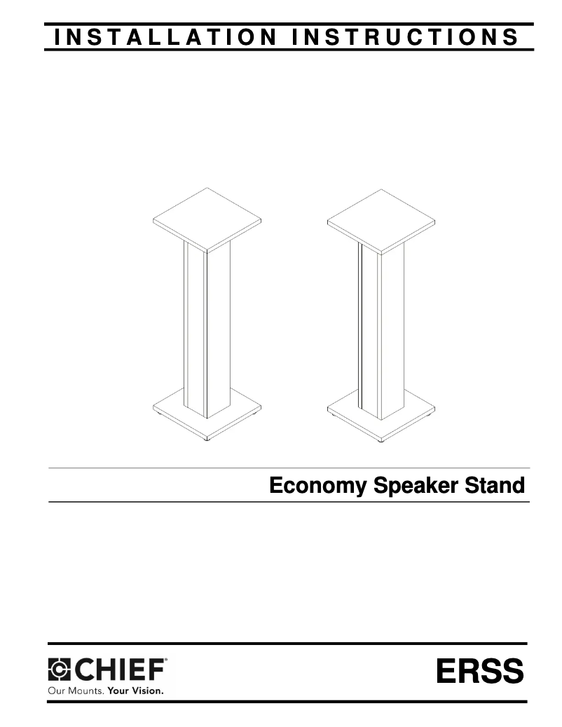 Page 1 de la notice Manuel utilisateur Chief ERSS-36