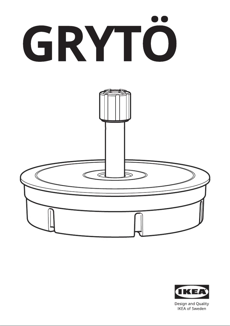 Imagen de la primera página del manual del dispositivo GRYTÖ 703.146.91