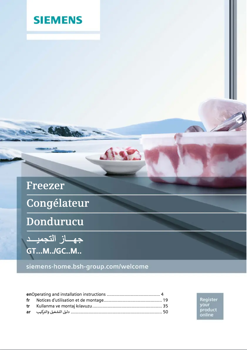 Image de la première page du manuel de l'appareil GC34MAW22N