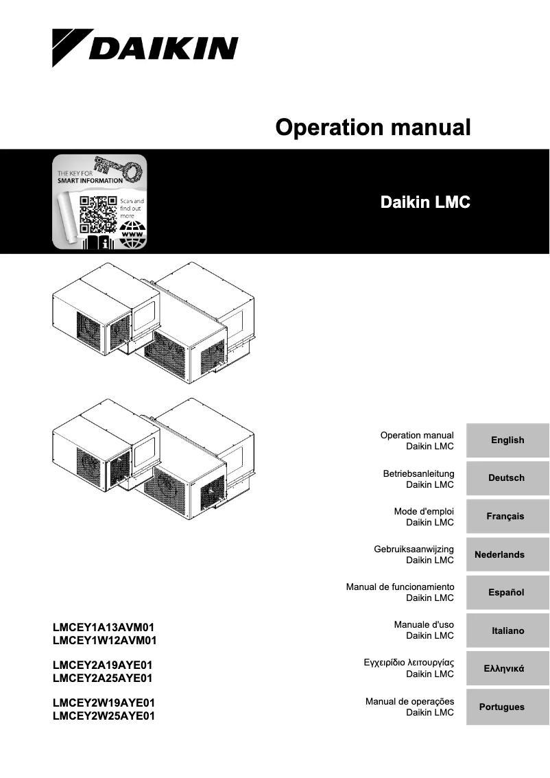 Page 1 de la notice Manuel utilisateur Daikin LMCEY