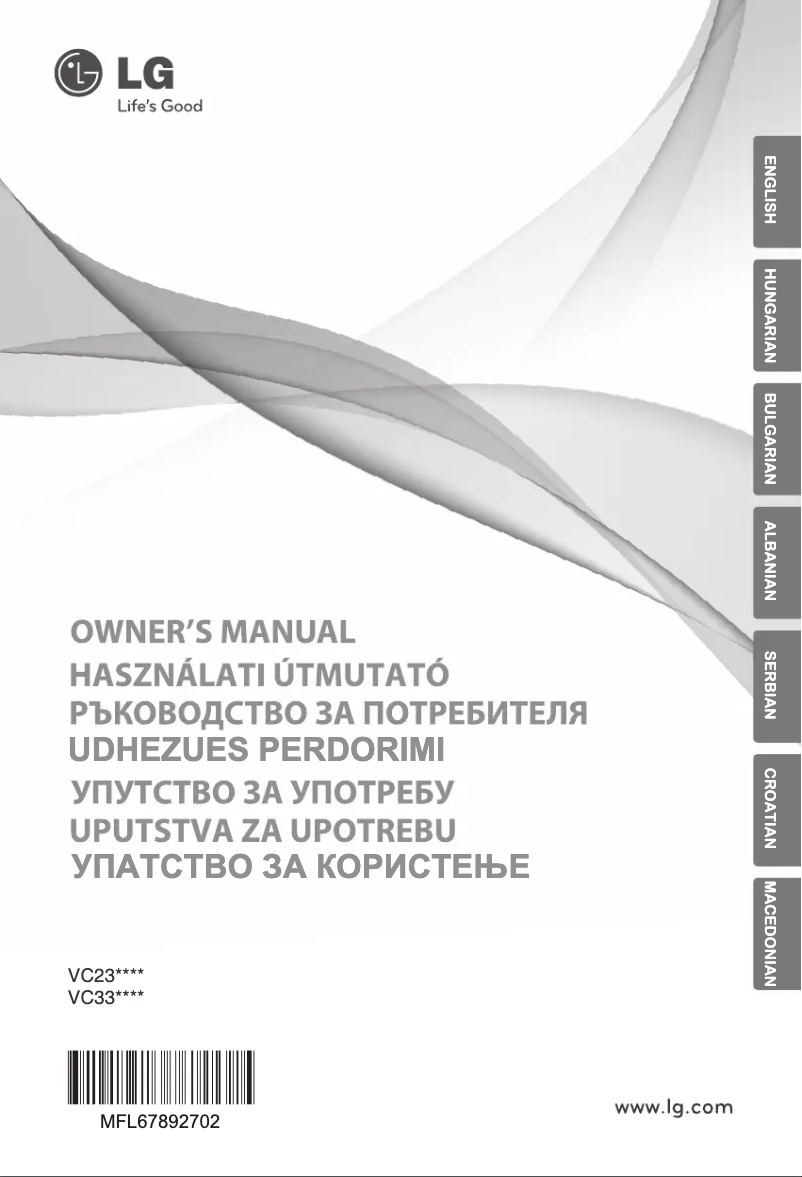 Page n°1 - Manuel utilisateur LG VC2320NND