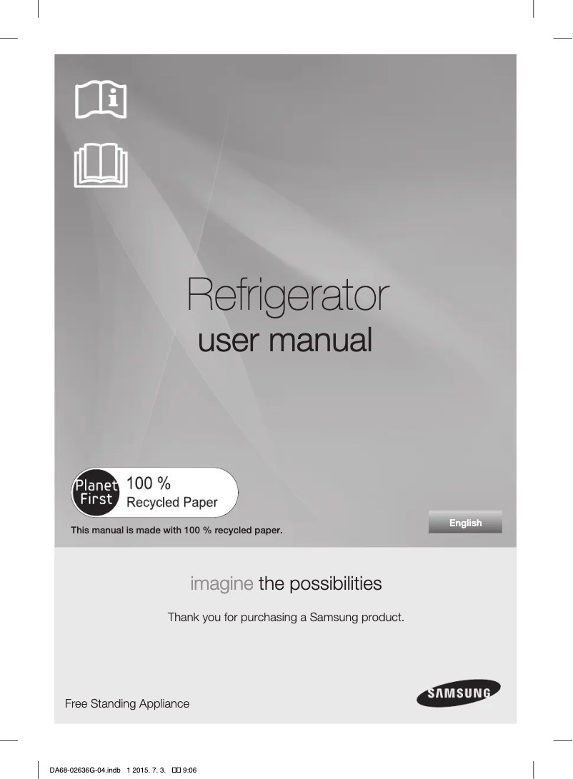 Page n°1 - Manuel utilisateur Samsung RT81CTBWW