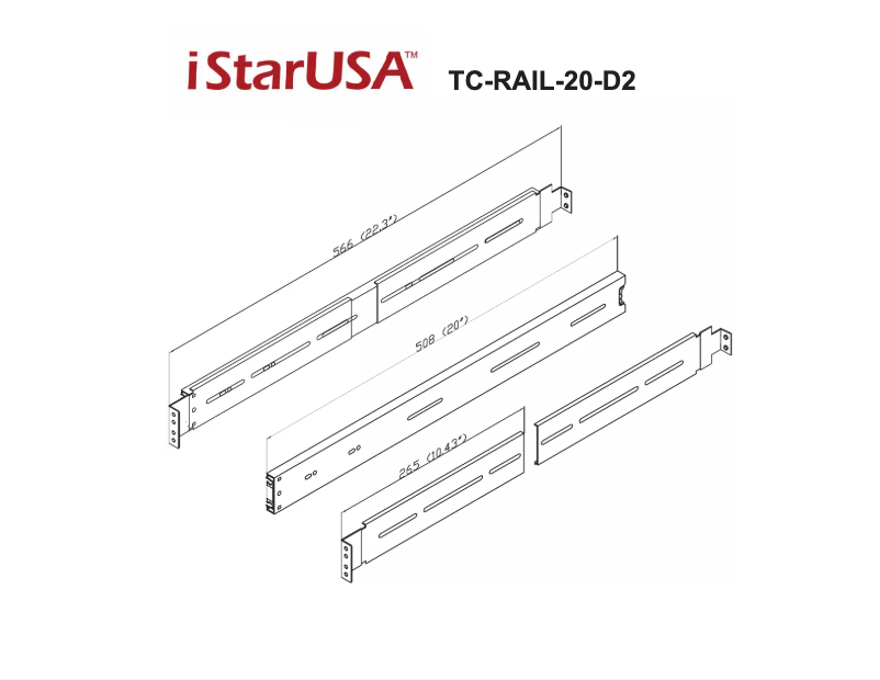 Página 1 del manual Manual de usuario iStarUSA TC-RAIL-20-D2