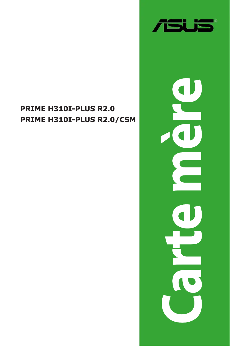 Image de la première page du manuel de l'appareil Prime H310I-PLUS R2.0