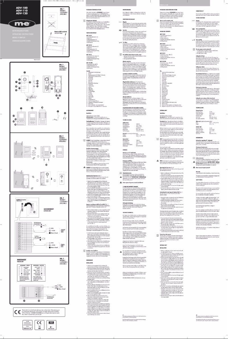 Page n°1 - Manuel utilisateur m-e ADV-120